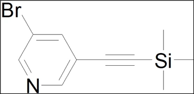 3-Bromo-5-((2-trimetilsilil)etinil)piridina; Nru CAS: 639011-64-6